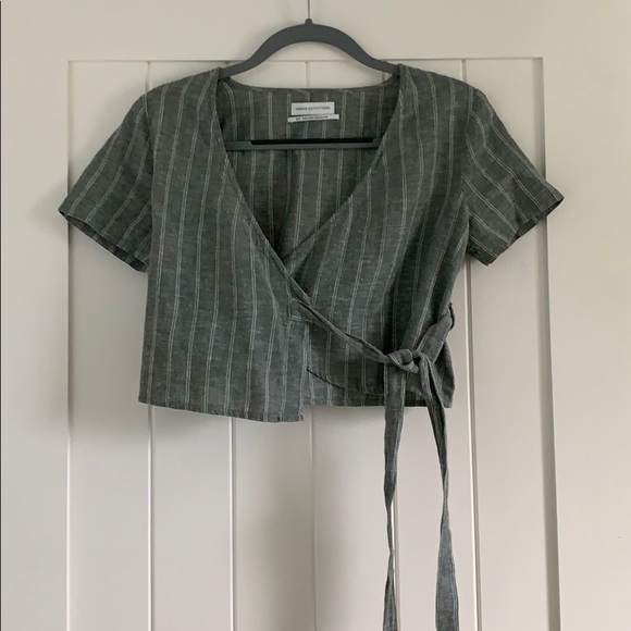 Urban Outfitters Tops - Urban Outfitters Tie Cross Over Crop Top